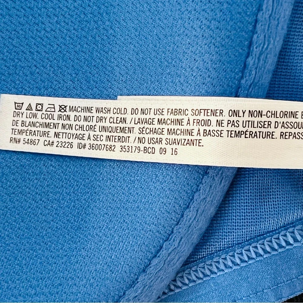 VICTORA’S SECRET X SPORT Blue Black Racerback Underwire Zip Front Sports… - Picture 13 of 14